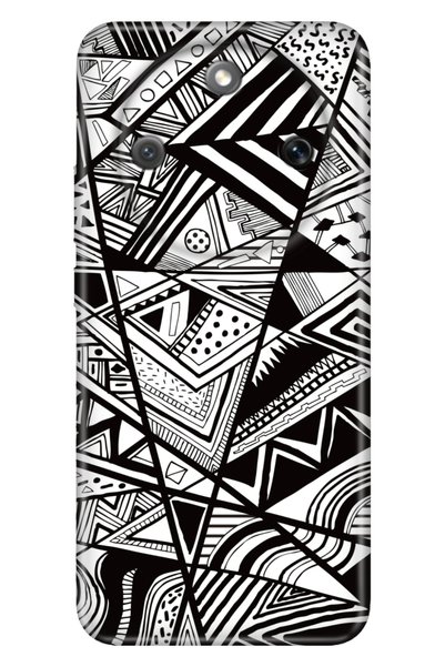 Cekuonline Honor Magic 8 Lite 6.79" Case Decorative Silicone Printed Cover Bl...
