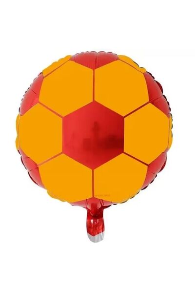 parti sürprizi Fan Printed Yellow Red Soccer Ball Foil Balloon 1 Piece