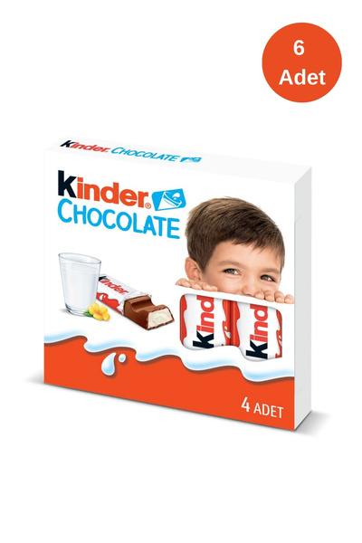 Kinder Çikolata 4'lü 50 Gr-6 Adet