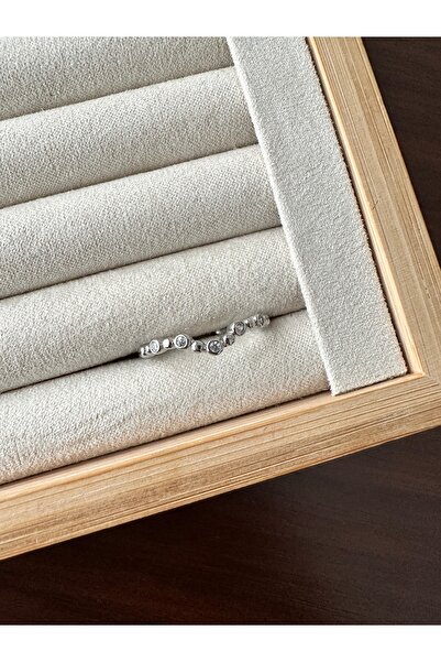 ringbox Silver Color Stone Pit Ring