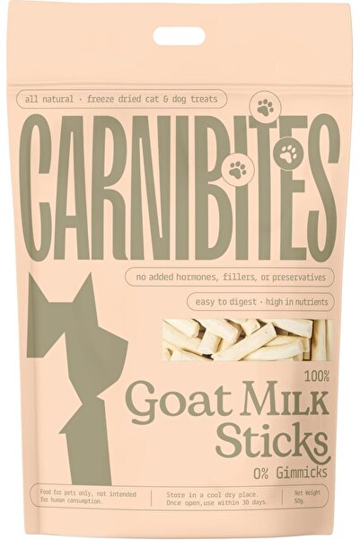 Carnibites أعواد حليب الماعز المجففة بالتجميد للقطط والكلاب، طبيعية بالكامل، ...