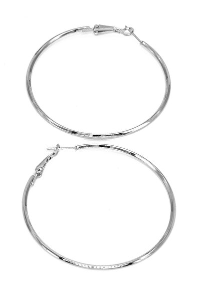 Nearsis Flat Model Hoop Earrings 6cm Diameter