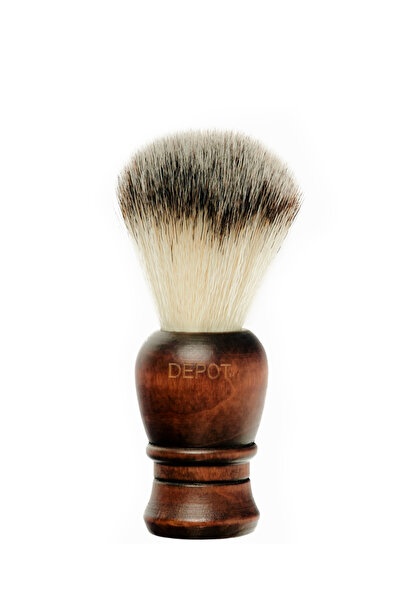 DEPOT Accesorii nr. 730, din lemn, perie de ras pentru față, maro