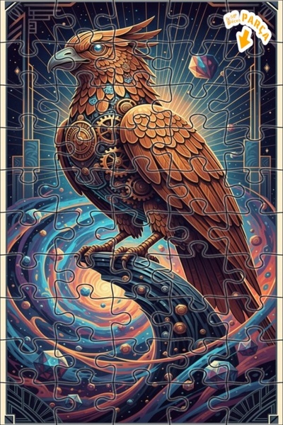 Teona Ahşap لغز خشبي مؤطر ذو طابقين من ميكانيكال وينجز آرت، 50 قطعة، 15x25