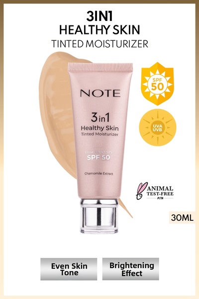 NOTE Cremă hidratantă 3 în 1, cu SPF 50, care egalizează și iluminează nuanțe...