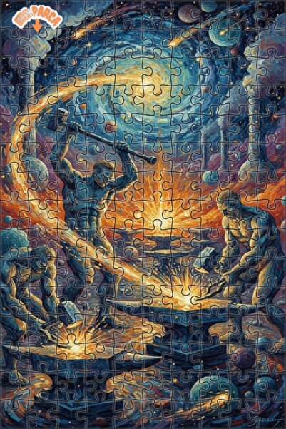 Teona Ahşap لغز خشبي مؤطر ذو طبقتين بتصميم فني زيتي لنجوم السماء، 150 قطعة، م...