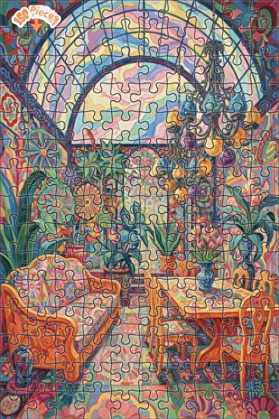 Teona Ahşap Dance of Colors Double Layer Framed Wooden Puzzle 150 Pieces 20X30