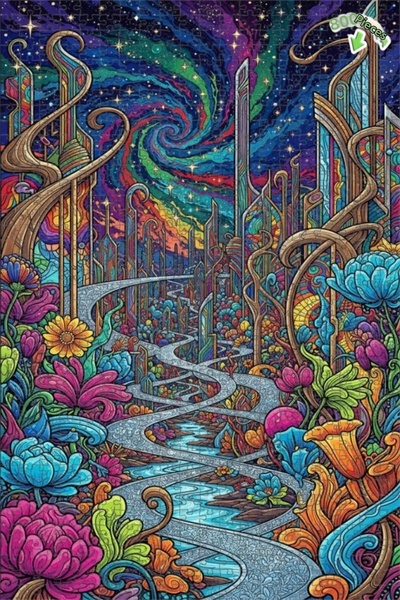 Teona Ahşap لغز خشبي مؤطر من طابقين من سايديكاليك دريم سيتي 800 قطعة 70x50