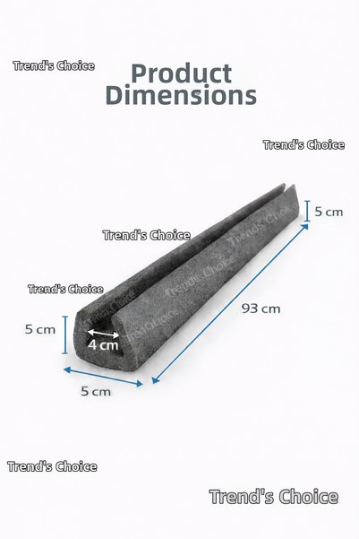 trends's choice 6-pack under door draft stopper, cold & dust-blocking weather stripping - anthracite