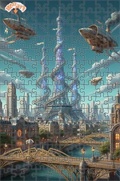 Teona Ahşap لغز خشبي مؤطر من سلسلة ستوريلست باريس آرت ذو طابقين، 150 قطعة، مق...