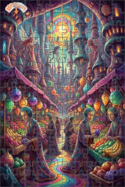 Teona Ahşap لغز خشبي بمظهر لوحة زيتية رائعة 150 قطعة 20×30