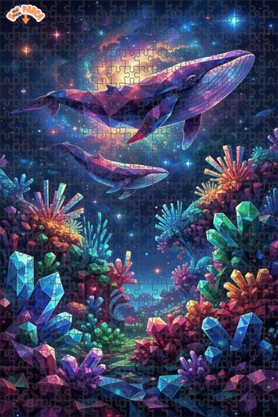 Teona Ahşap لغز خشبي ذو طبقتين من جالاكتيك بالينا كريستال لاند، 500 قطعة، مقا...