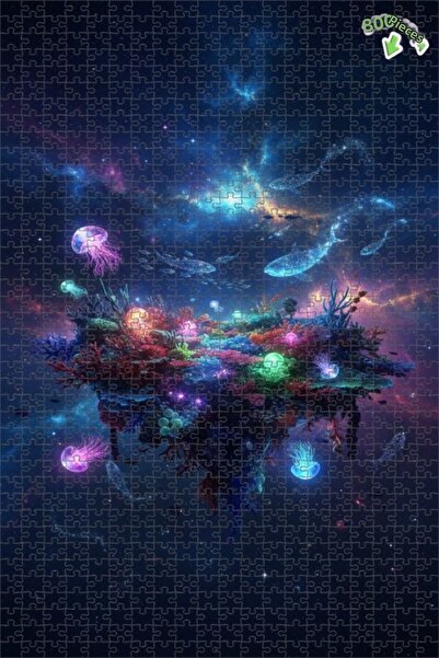 Teona Ahşap لغز خشبي ذو طبقتين من ساندز أوف ذا كوزميك أوشنز مكون من 800 قطعة ...