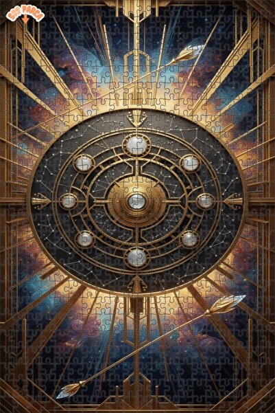 Teona Ahşap لغز خشبي مؤطر من جولدن نيبولا آرت كرييم، ذو طبقتين، 500 قطعة، 50x...