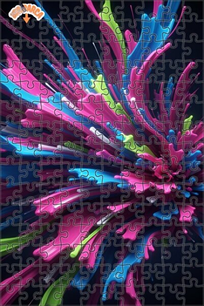 Teona Ahşap لغز خشبي ذو طبقتين بإطار ملون من إينيرجيكس، 150 قطعة، مقاس 20×30