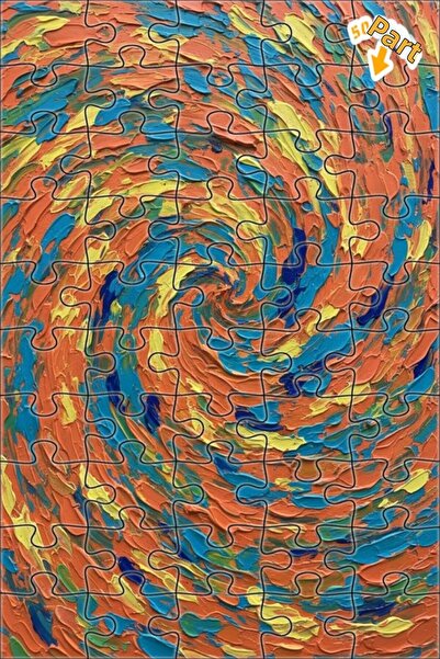 Teona Ahşap لغز خشبي بتصميم ديناميكي حلزوني بمظهر الزيت، لغز خشبي بإطار مزدوج...