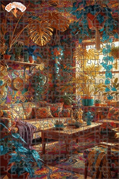 Teona Ahşap Bohemian Art Dream Double Layer Framed Wooden Puzzle 150 Pieces 2...