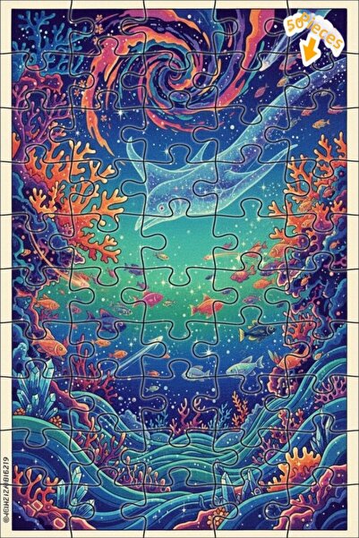 Teona Ahşap لوحة زيتية لوحية لوحية لوحية لشخصية وحش المحيط الكوني 50 قطعة مقا...