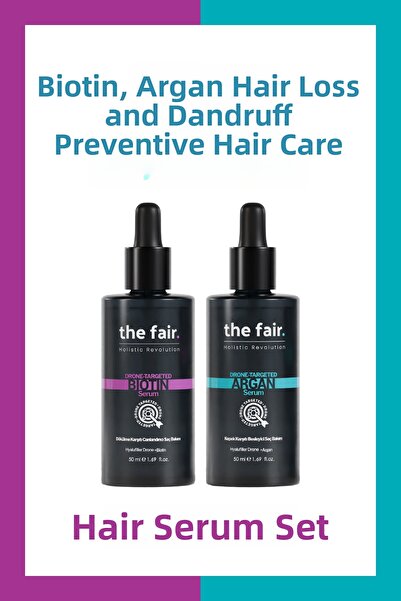 the fair. مجموعة العناية بالشعر النباتية - مضادة للقشرة ومضادة للتساقط، 100 مل