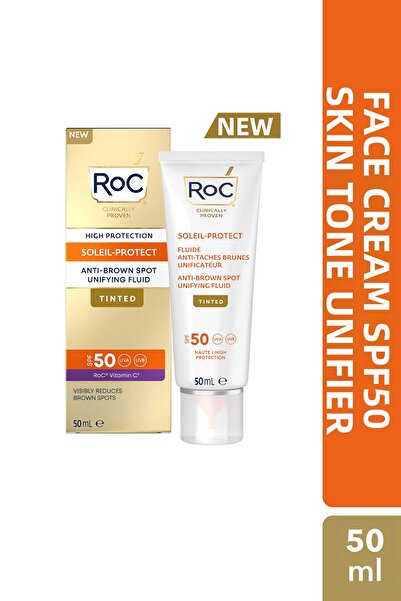 Roc Anti-Blemish and Tone Equalizing Facial Sunscreen with Vitamin C Spf50 50...