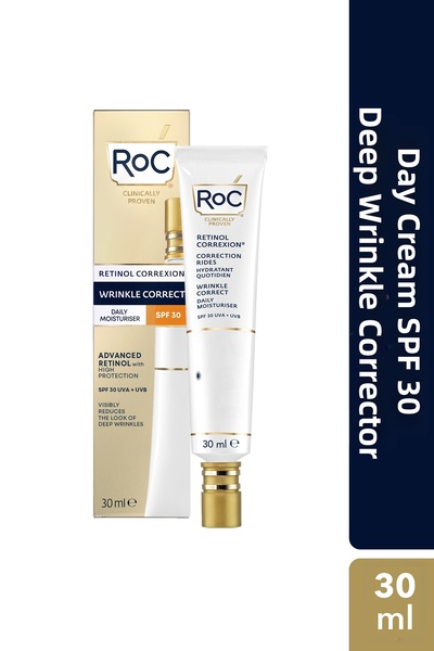 Roc Retinol Correxion Daily Moisturiser Day Cream Spf30 30ml