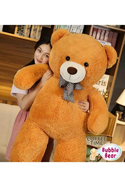bubblebear 130-140 سم دمية دب قطيفة مع ربطة عنق