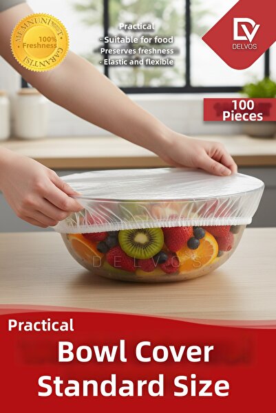 naft 100 Pieces of Elastic Teddy Bear Pot and Plate Covers, Practical and Fre...