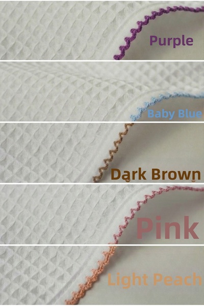 Motif Mağaza غطاء سرير مفرد من القطن 100% بنمط الوافل الكروشيه مقاس 160×220 سم