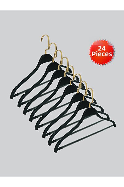 NYN Wooden Clothes Hanger with Nickel Hooks Barli, Suitable for Blouses, Shir...