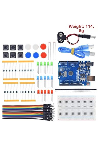 Choice 1KIT DIY Electronic Starter Kit for UNO R3 Arduino Circuit Board Elect...