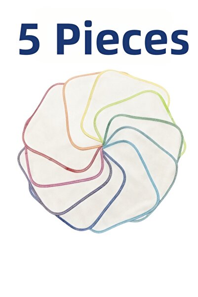 runbaby 5 قطع من مناديل الأطفال القطنية الممشطة وقماش امتصاص العرق