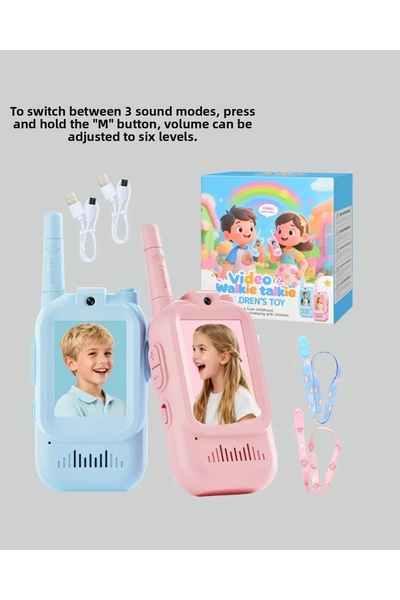 Muhcu Home Video Walkie Talkie Video Intercom Toy for Kids