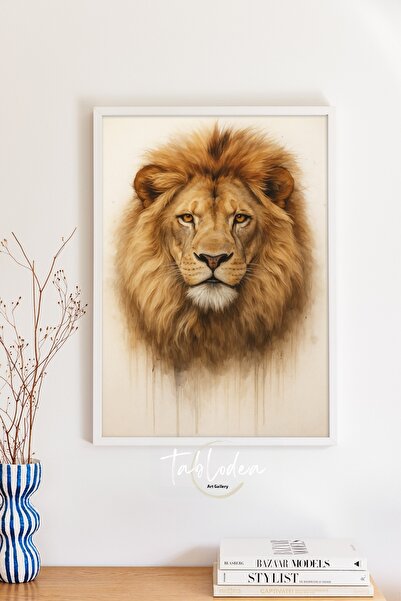 tablodea Pictură modernă cu portret de leu TD Decor de perete elegant cu tema...