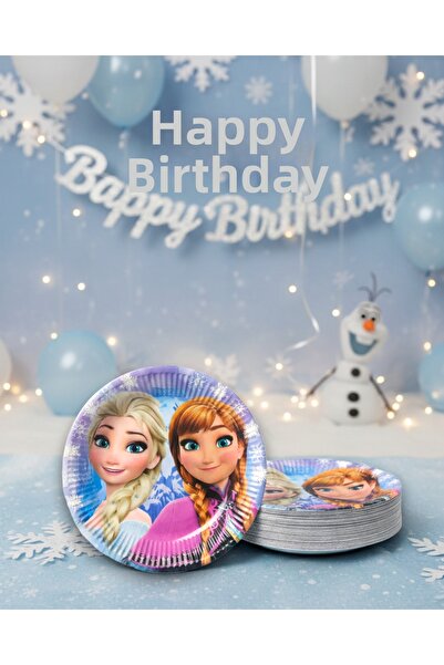 Evabrite Farfurie tematică pentru petrecerea de aniversare Elsa Frozen Frozen...