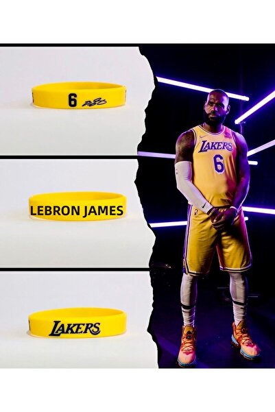 PurpleJam Lebron James Yellow Basketball Nba Bracelet