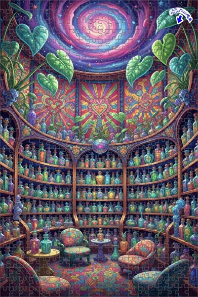 Teona Ahşap متجر الإكسير الغامض، لوحة خشبية مؤطرة بطبقتين بمظهر زيتوني، 600 ق...