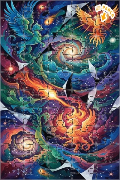 Teona Ahşap إبداعات أسطورية غامضة ذات مظهر زيتوني ملون، لغز خشبي مؤطر بطبقتين...