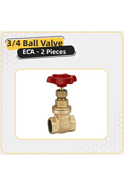 NVT YAPI İNŞAAT Eca Şiber Vana 3/4 25 mm Water Meter Valve (2 Pcs)