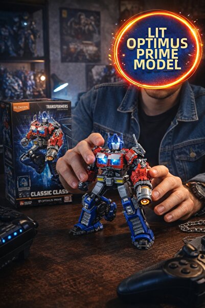 TOYFEST نموذج بلوكيز ترانسفورمرز كلاسيك كلاس أوبتيموس برايم مع إضاءة وقابلية ...