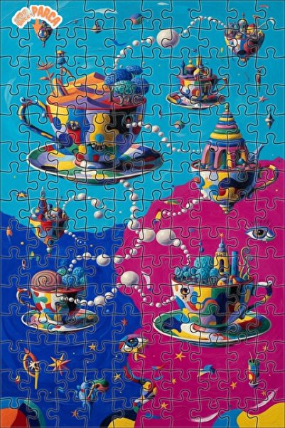 Teona Ahşap لغز خشبي مؤطر ذو طبقتين مطلي بالزيت من سيريلستياليست تي شاي وورلد...