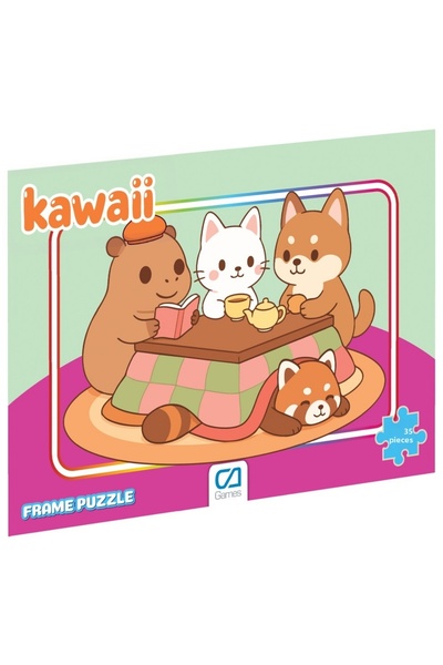 CA Games سلسلة ألغاز الأطفال المرخصة من كاواي، 35 قطعة مؤطرة بمقاس 34 × 24 سم