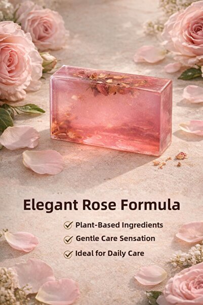 Elif Mira Rose Extract Skin Care Soap - 120 Gr
