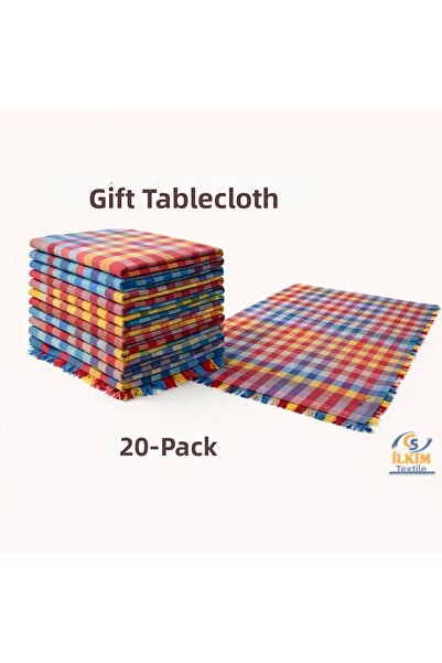 cs ilkim Table Cloth Mixed Colors 20 Pieces, 140 X 140