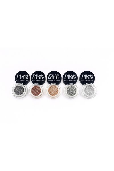 S'GLAM White Glitter D