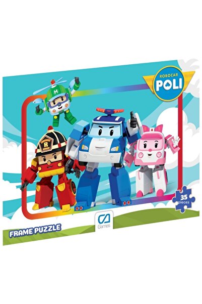 CA Games Robocar Poli Licensed 35 Piece Framed 34X24Cm Children's Puzzle Seri...