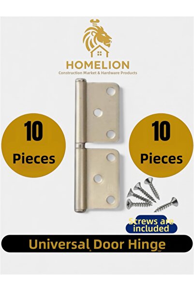 HOMELION 10 قطع من مفصلات الأبواب غير الموجهة بلون الساتان |   مفصلة باب هادئ...