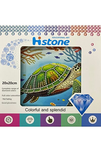 EleganTShoP 5D Beads Goblen Mozaic Tablo Pano 20*20 cm Broasca testoasa