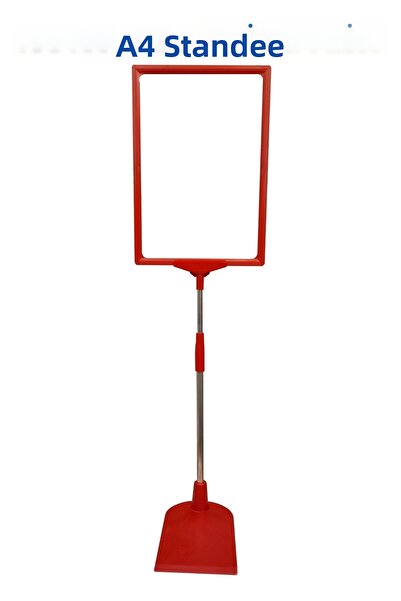 RafBurada 10 Pieces Yellow Color A5 Price Tag with Stand, Stand, Display, Han...