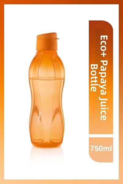 Tupperware زجاجة مياه Eco+ بغطاء سهل 750 مل من البابايا