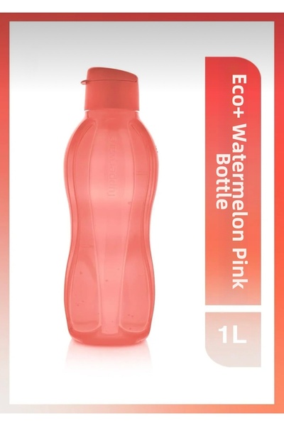Plus Eco Bottle 1 Lt / Water Bottle Watermelon Pink Easy Open Lid